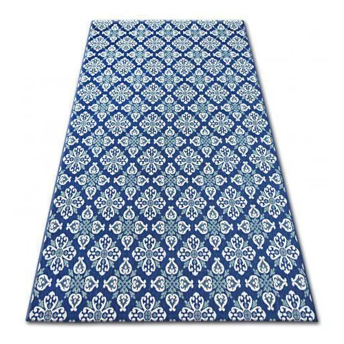 TOP! Kab. Fonott sizal color szőnyeg 19246/699 Virágok Kék 160x230 cm