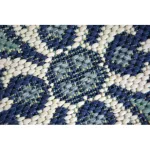 TOP! Kab. Fonott sizal color szőnyeg 19246/699 Virágok Kék 160x230 cm