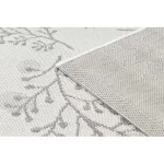 TOP! Kab. Fonott sizal flat szőnyeg 48774/367 Levelek Madarak krém szürke 160x230 cm