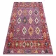 TOP! Kab. Modern szőnyeg MUNDO D7701 gyémánt boho szabadtéri rózsaszín / bézs  140x190 cm