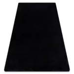 TOP! Kab. Modern, mosható szőnyeg POSH shaggy, plüss, vastag, csúszásgátló, fekete 80x150 cm