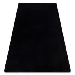  TOP! Kab. Modern, mosható szőnyeg POSH shaggy, plüss, vastag, csúszásgátló, fekete 80x150 cm