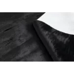 TOP! Kab. Modern, mosható szőnyeg POSH shaggy, plüss, vastag, csúszásgátló, fekete 80x150 cm