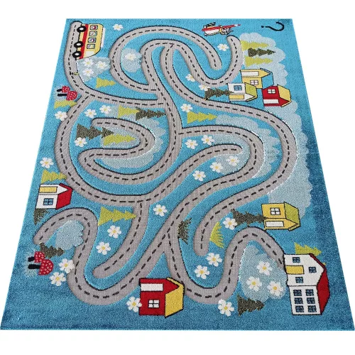 TOP! Dy. color kids 02 kék 100 x 150 cm szőnyeg