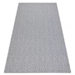 TOP! Kab. Fonott Sizal CASA Eco szőnyeg boho  gyémánt 22084 antracit / sárga, újrahasznosított szőnyeg 75x150 cm