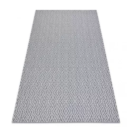 TOP! Kab. Fonott Sizal CASA Eco szőnyeg boho  gyémánt 22084 antracit / sárga, újrahasznosított szőnyeg 75x150 cm