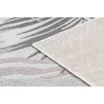 TOP! Kab. Fonott sizal szőnyeg SION futószőnyeg, pálmalevelek, tropikus 2837 lapos szövött ecru / rózsaszín 70x200 cm