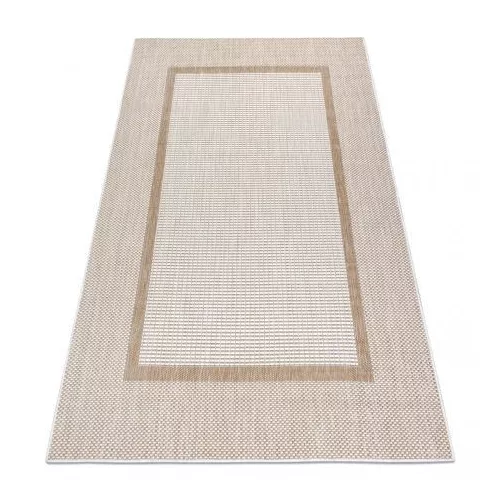 TOP! Kab. Fonott sizal szőnyeg SION 21782 lapos szövött ecru / bézs 80x300 cm