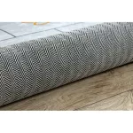 TOP! Kab. BAMBINO 43092 mosható szőnyeg Állatok, komló gyerekeknek csúszásgátló - rózsaszín / sárga 160x220 cm