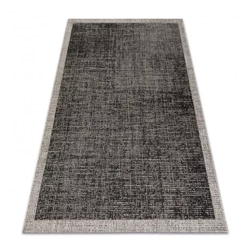 TOP! Kab. Fonott sizal floorlux szőnyeg 20401 fekete / ezüst  240x330 cm