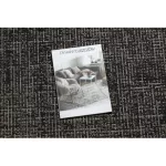 TOP! Kab. Fonott sizal floorlux szőnyeg 20401 fekete / ezüst  240x330 cm