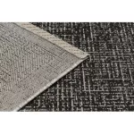 TOP! Kab. Fonott sizal floorlux szőnyeg 20401 fekete / ezüst  240x330 cm