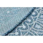 TOP! Kab. Fonott sizal szőnyeg LOFT 21207 Rozetta Kör boho elefántcsont/ezüst/kék kerék 160 cm