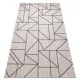 TOP! Kab. Fonott sizal floorlux szőnyeg 20605 ezüst / fekete / bézs HÁROMSZÖGEK, GEOMETRIAI  120x170 cm