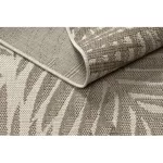 TOP! Kab. Fonott sizal floorlux szőnyeg 20504 levelek pezsgő / sötét szürke dzsungel 80x150 cm