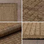 TOP! Ay. GIZA 1410 120 x 120 cm barna modern kör szőnyeg