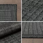 TOP! Ay. GIZA 1410 80 x 150 cm fekete Modern szőnyeg