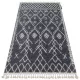 TOP! Kab. Szőnyeg BERBER TANGER B5940 szürke / fehér Rojt shaggy 120x170 cm