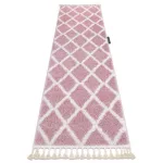 TOP! Kab. Szőnyeg, futószőnyeg BERBER TROIK rózsaszín -70x300 cm