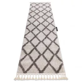   TOP! Kab. Szőnyeg, futószőnyeg BERBER TROIK krém -80x300 cm