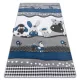 TOP! Kab. PETIT szőnyeg FARM ÁLLATOK kék 160x220 cm