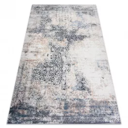   TOP! Kab. ANDRE 1016 mosható szőnyeg vintage csúszásgátló - bézs 120x170 cm