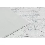 TOP! Kab. ANDRE 1023 mosható szőnyeg Márvány csúszásgátló - fekete / fehér 80x150 cm