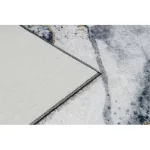 TOP! Kab. ANDRE 1124 mosható szőnyeg Márvány csúszásgátló - fekete 80x150 cm