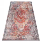 TOP! Kab. ANDRE 1684 mosható szőnyeg vintage csúszásgátló - piros 80x150 cm