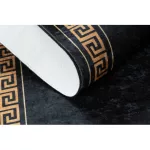 TOP! Kab. ANDRE 1972 mosható szőnyeg Keret medúza görög csúszásgátló - fekete / arany  120x170 cm