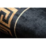 TOP! Kab. ANDRE 1972 mosható szőnyeg Keret medúza görög csúszásgátló - fekete / arany  120x170 cm