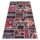 TOP! Kab. ANDRE 2305 mosható szőnyeg keleti patchwork csúszásgátló - bordó / barna 160x220 cm