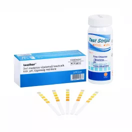   TOP! 3in1 medence vízelemző tesztcsík klór, pH, lúgosság mérésre 50 db