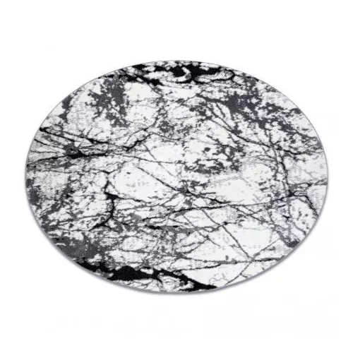 TOP! Kab. Modern COZY szőnyeg 8871 Kör, Marble, Márvány  - Structural két szintű gyapjú szürke kerék 100 cm