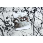 TOP! Kab. Modern COZY szőnyeg 8871 Kör, Marble, Márvány  - Structural két szintű gyapjú szürke kerék 100 cm
