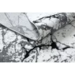 TOP! Kab. Modern COZY szőnyeg 8871 Kör, Marble, Márvány  - Structural két szintű gyapjú szürke kerék 100 cm