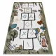 TOP! Kab. Szőnyeg FUN Hop gyerekeknek, ugróiskola, állatok zöld 140x190 cm