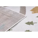 TOP! Kab. Szőnyeg FUN Polar gyerekeknek, utcák, erdő, krém 180x270 cm