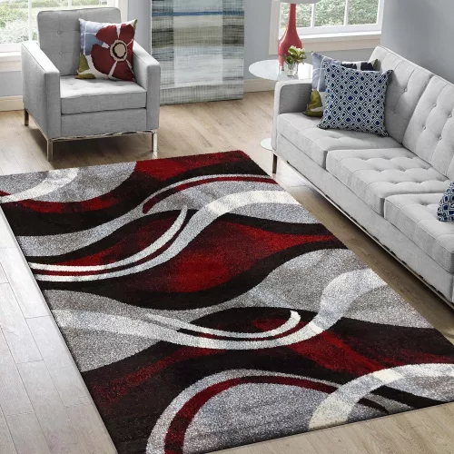 TOP! Szőnyeg Dy. Otto 01 szürke-piros 200 x 290 cm