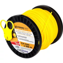   TOP! Fűkasza damil, Strend Pro Garden ProCom Force, 2,4 mm, 100 m, sárga, kerek, kopásálló, szakadásálló, túlmelegedésálló, tekercses