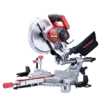 TOP! Elektromos gérvágó fűrész, Worcraft MS20-255, 2000 W, 255 mm tárcsa, 5000 fordulat/perc, 230 V, csúszó funkció, lézeres vezető, porzsák, oldaltámaszok