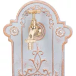 TOP! Falikút, Strend Pro Garden LT-H20682, 22 × 10 × 37 cm, zöld, réz megjelenésű, alumínium, időjárásálló, könnyen összeszerelhető