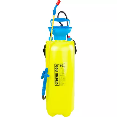 TOP! Háti permetező, Strend Pro Goodfarm, 10 liter, sárga, kézi pumpás, kényelmes vállpántos kialakítás, strapabíró tartály