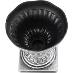 TOP! Virágcserép Strend Pro Antik, talppal, 30x30 cm, ezüst, fémes hatású