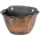 TOP! Virágcserép Strend Pro Wave, 26x18 cm, arany, fémes hatású, függő