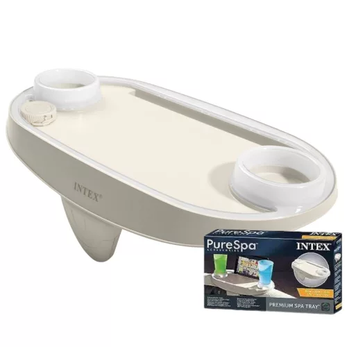 TOP! INTEX PureSPA jacuzzi pohártartó, LED világításal, telefon és tablet tartóval (28520)
