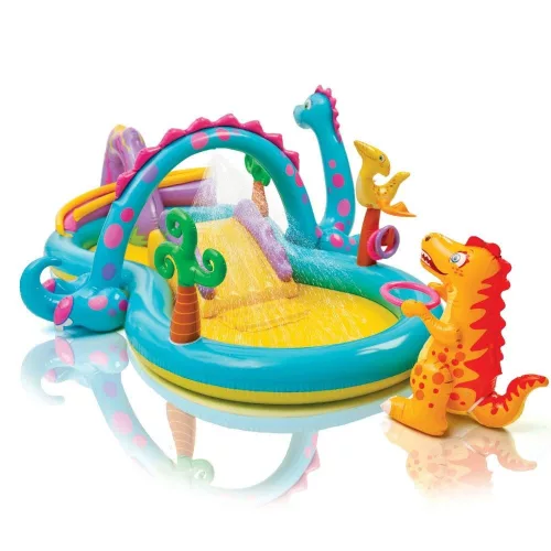 TOP! INTEX Dinoland élménymedence 333 x 229 x 112cm (57135)