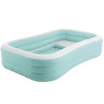 TOP! Családi medence, Intex Swim Center Family Lounge, 264 × 165 × 56 cm, kék, 780 literes, felfújható, beépített ülésekkel (58497)