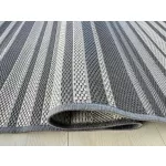 TOP! TRD. Kabul Sizal szőnyeg Szürke csíkos 140x200cm szőnyeg