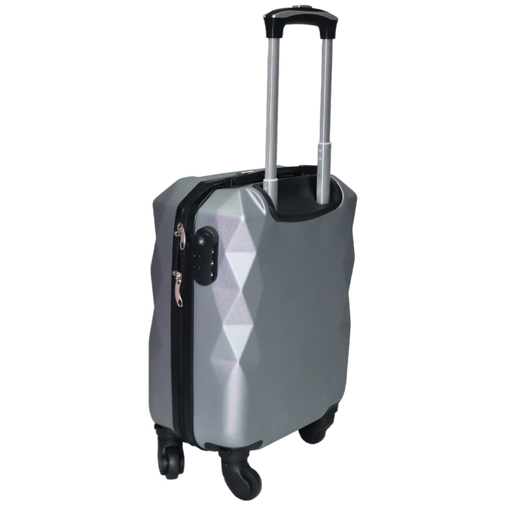 Cube Silver keményfalú bőrönd 40cmx31cmx19cm-kis méretű kabin bőrönd